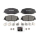 Silent Stop Friction Front Disc Brake Pad Set for 2020-2024 Toyota Corolla