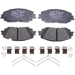 SST by Raybestos Front Disc Brake Pad Set for 2017-2023 Toyota Camry