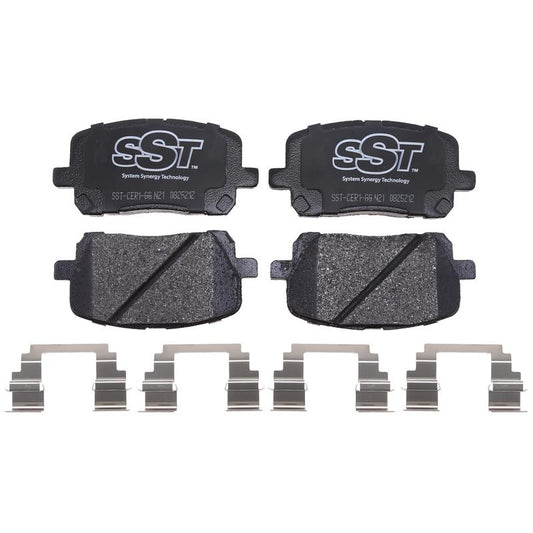 SST by Raybestos Front Disc Brake Pad Set for 2003-2008 Toyota Corolla